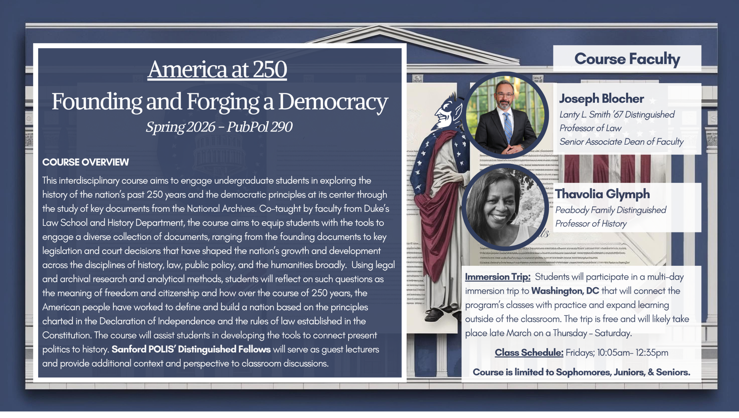 America 250 Course Flyer