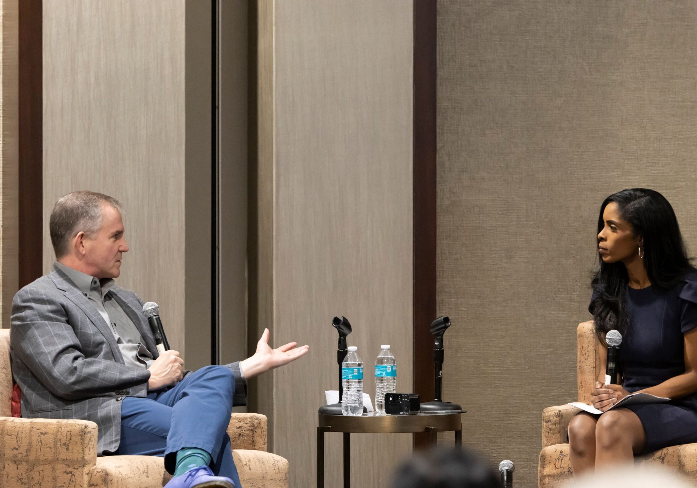 Frank Bruni and Deondra Rose